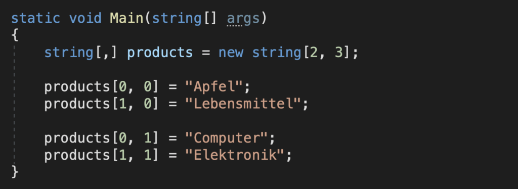 C# 2D Arrays einfach erklärt [mit Video] Inklusive Praxisbeispiel